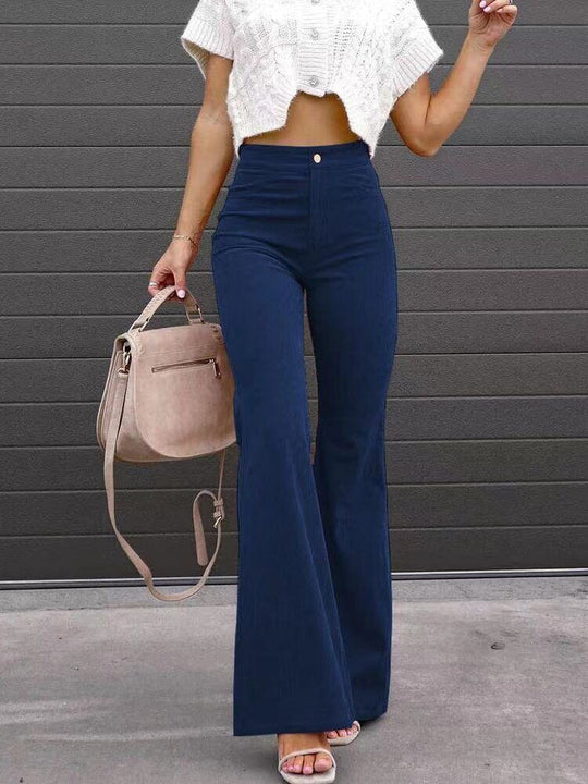 EB | Schmeichelnde Damen Bootcut Hose mit Hohem Bund und Bequemer Passform