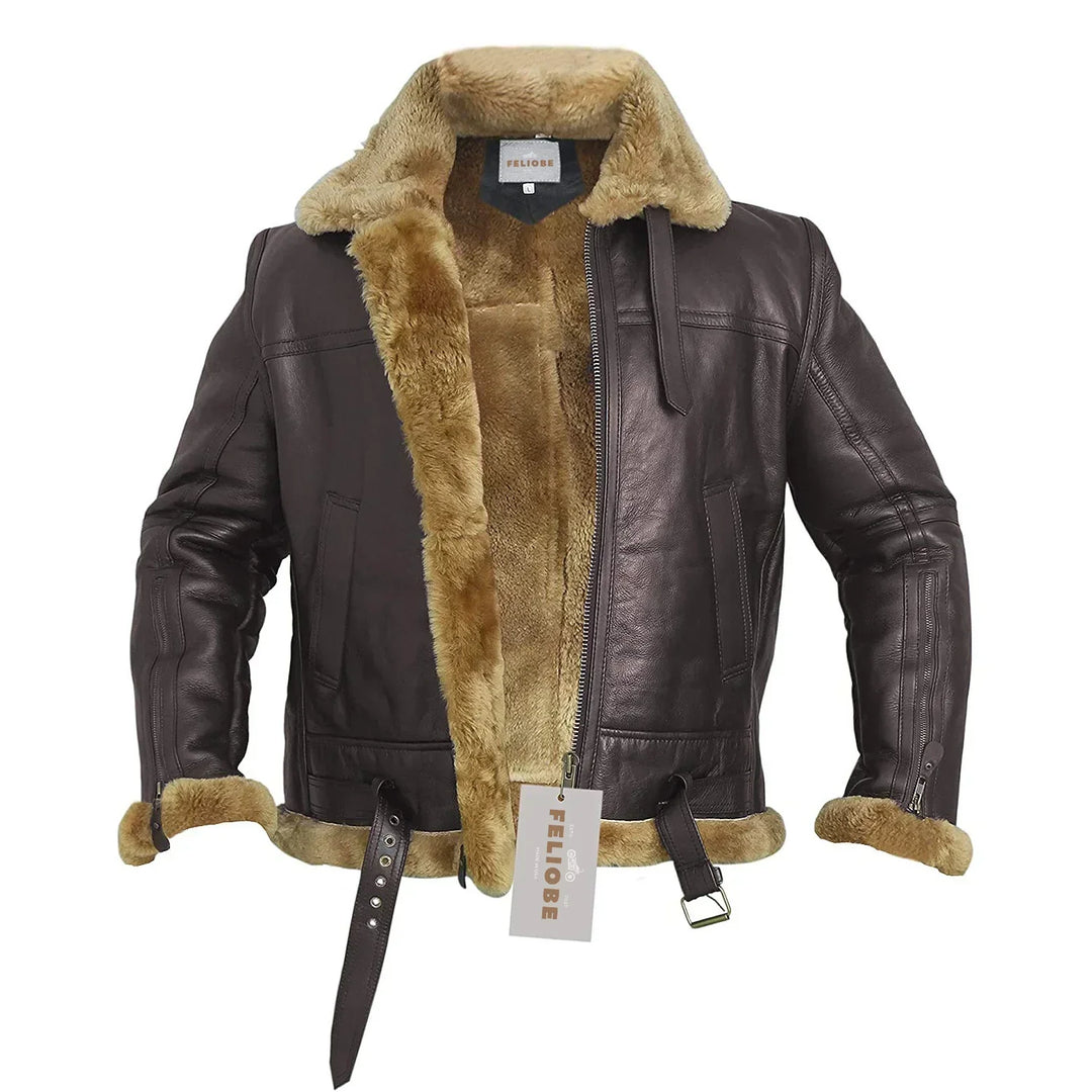 EB – Ginger Echt Schafsbomberjacke