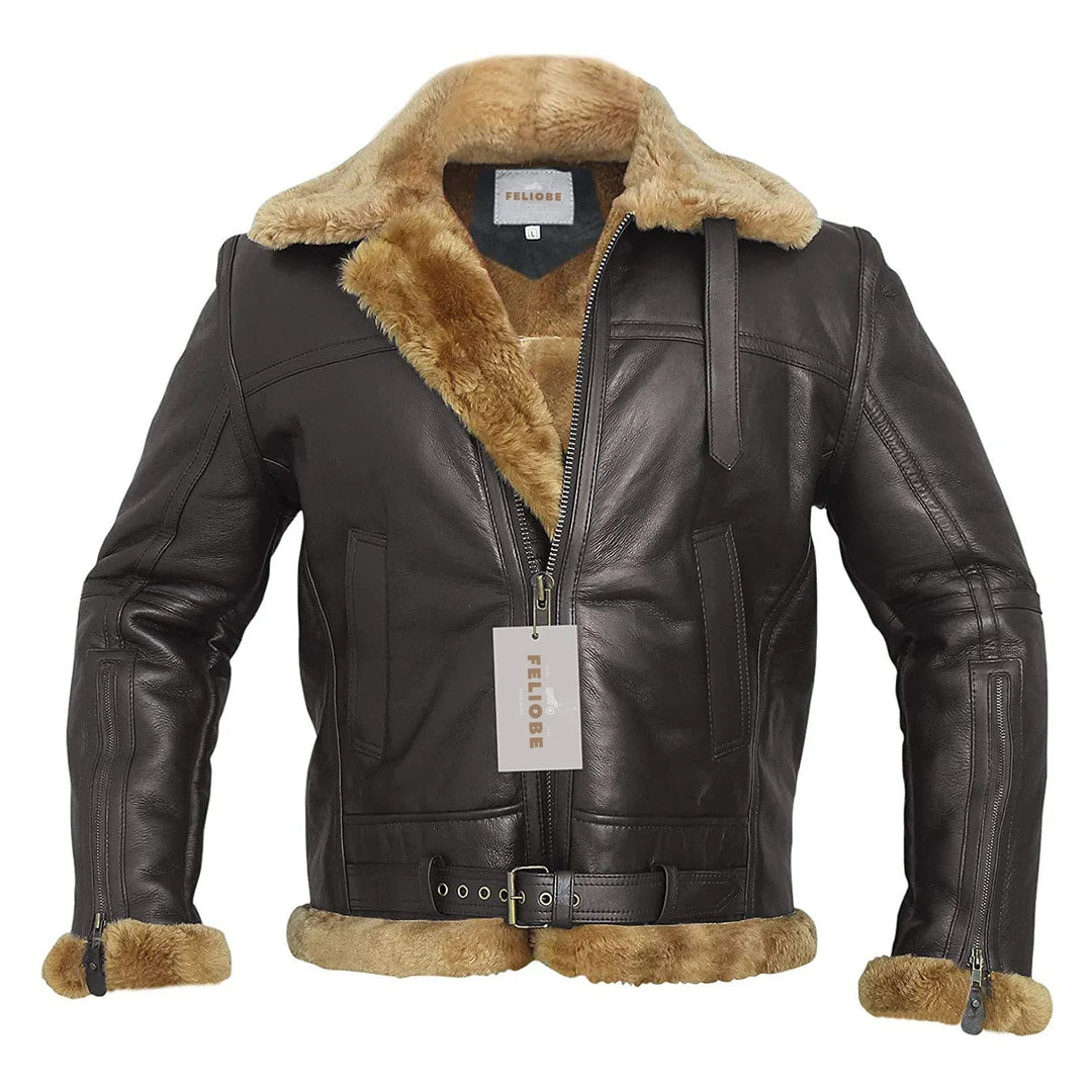 EB | B3 - Pilotenjacke aus gewendetem Lamm für Luxus und Wärme