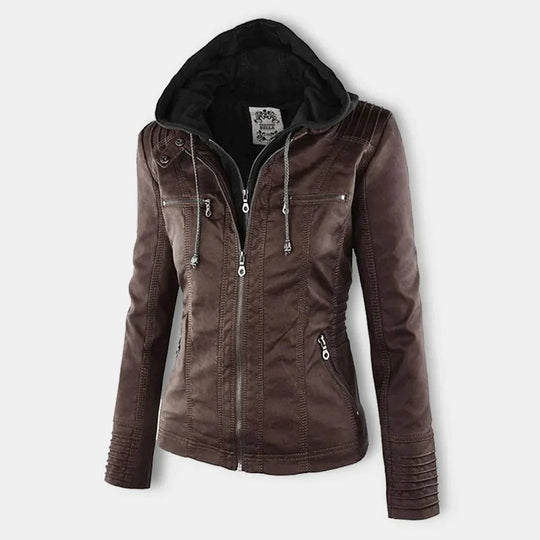 EB | Stilvolle Motorradjacke mit Kapuze