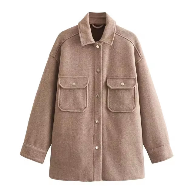 EB | Damen Wollhemdjacke