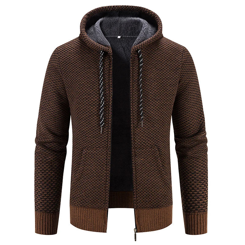 EB - Lässige Herbst Strickjacke mit Kapuze für Männer
