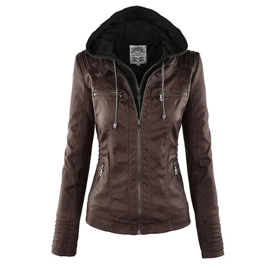 EB | Stilvolle Motorradjacke mit Kapuze