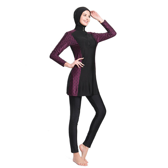 EB | Muslimische Frauen Bademode Burkini Bedruckter Badeanzug