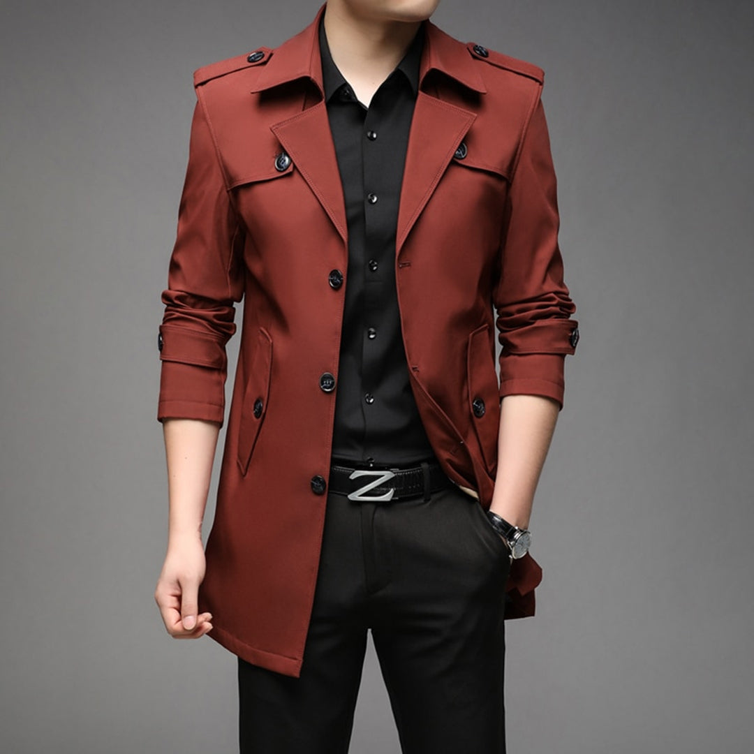 EB | Herren Stilvoller Trenchcoat - Wasserdicht & Winddicht