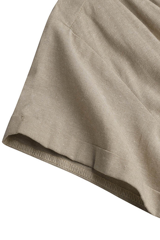 EB | Knopf Unten Baumwoll Strandkleid