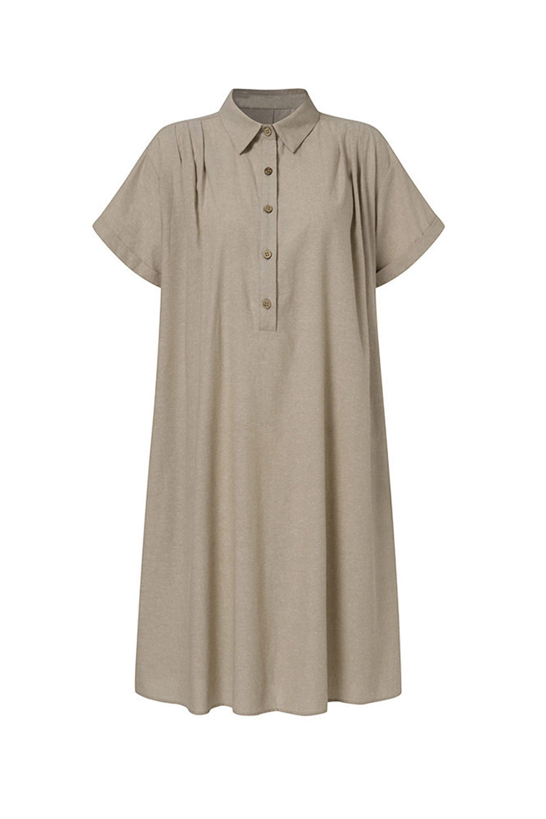 EB | Knopf Unten Baumwoll Strandkleid