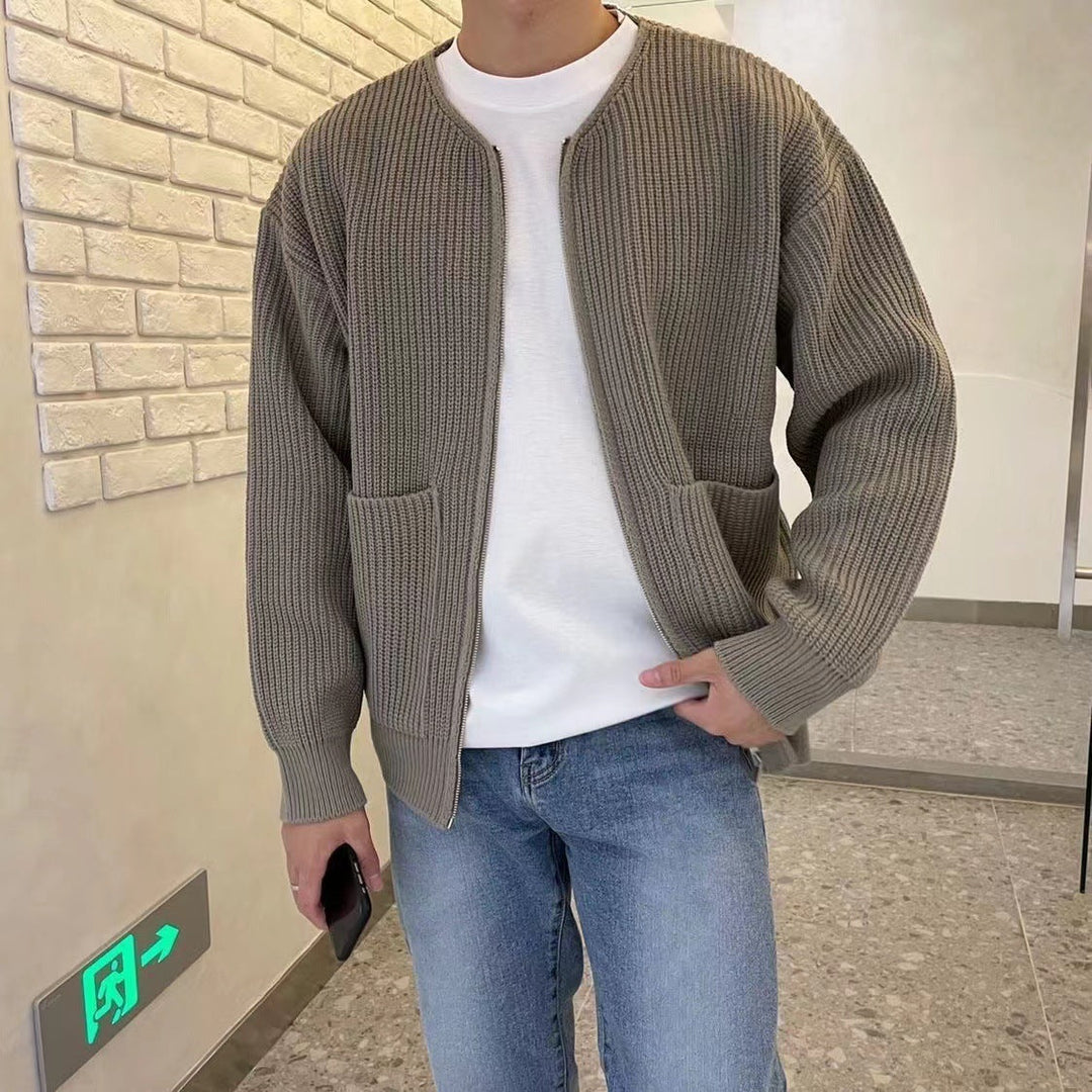EB | Herren-Cardigan im Strickdesign