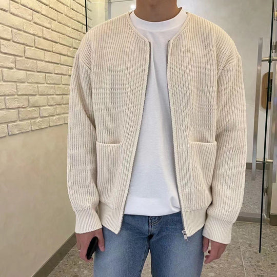 EB | Herren-Cardigan im Strickdesign