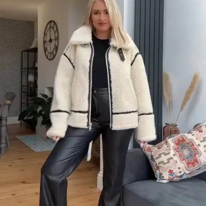 EB | Luxus Lamswollene Kurze Jacke