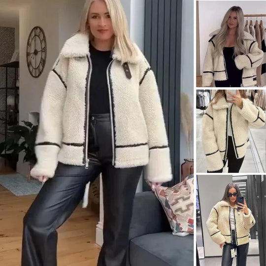 EB | Luxus Lamswollene Kurze Jacke