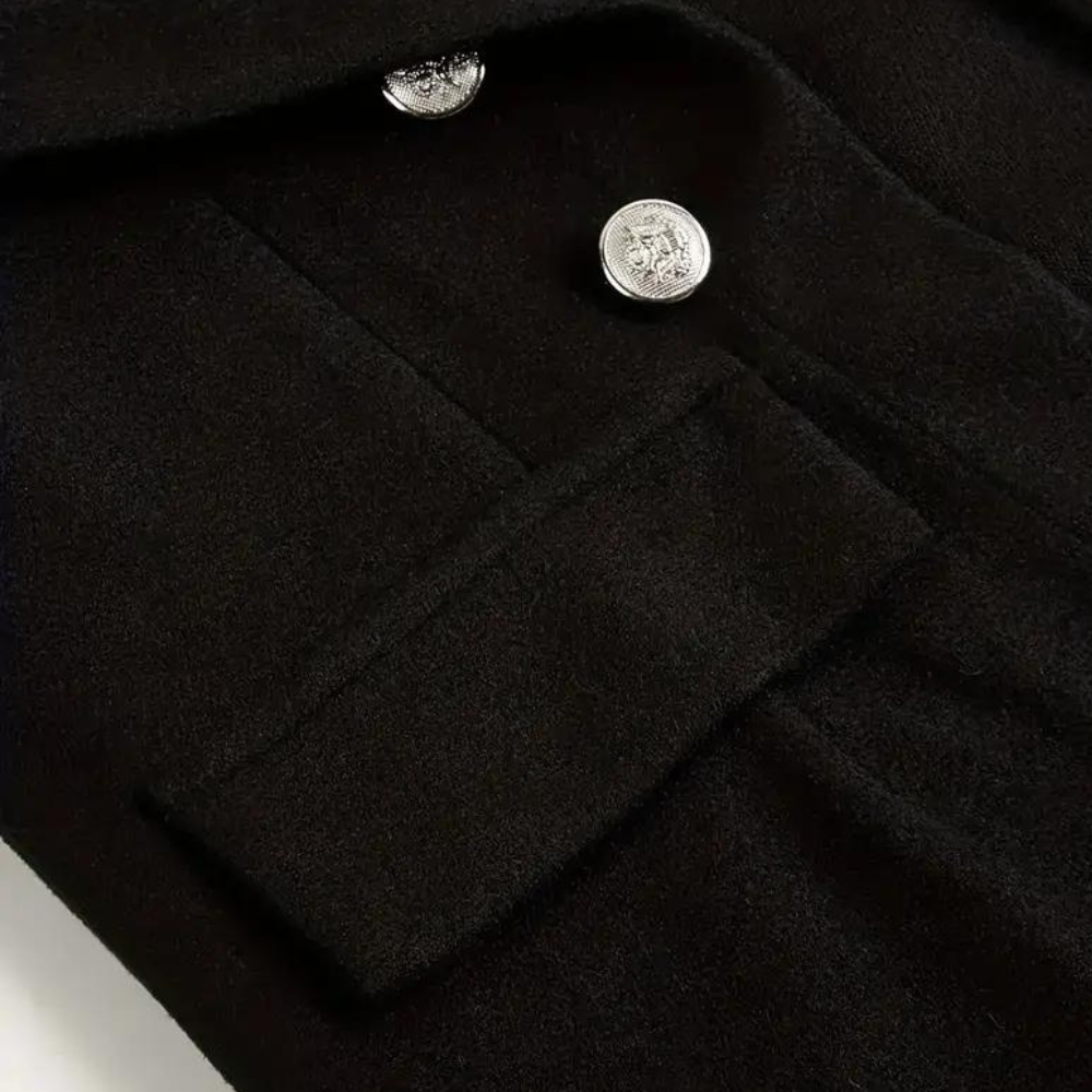 EB | Blazer mit Vorderknöpfen in Schwarz - Stilvoll und Vielseitig