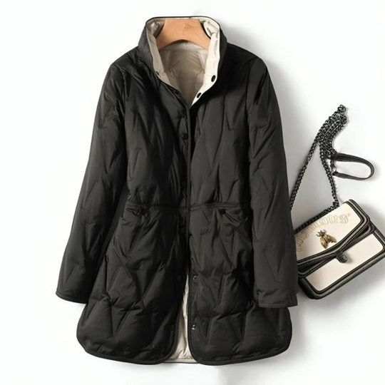 EB | Winter Leichte Mittellange Doppelseitige Daunenjacke