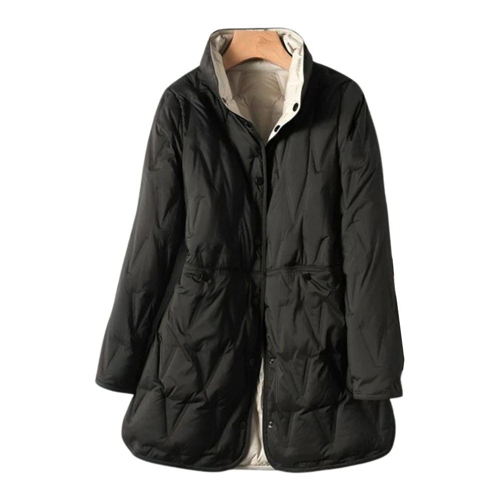 EB | Winter Leichte Mittellange Doppelseitige Daunenjacke