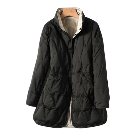 EB | Winter Leichte Mittellange Doppelseitige Daunenjacke