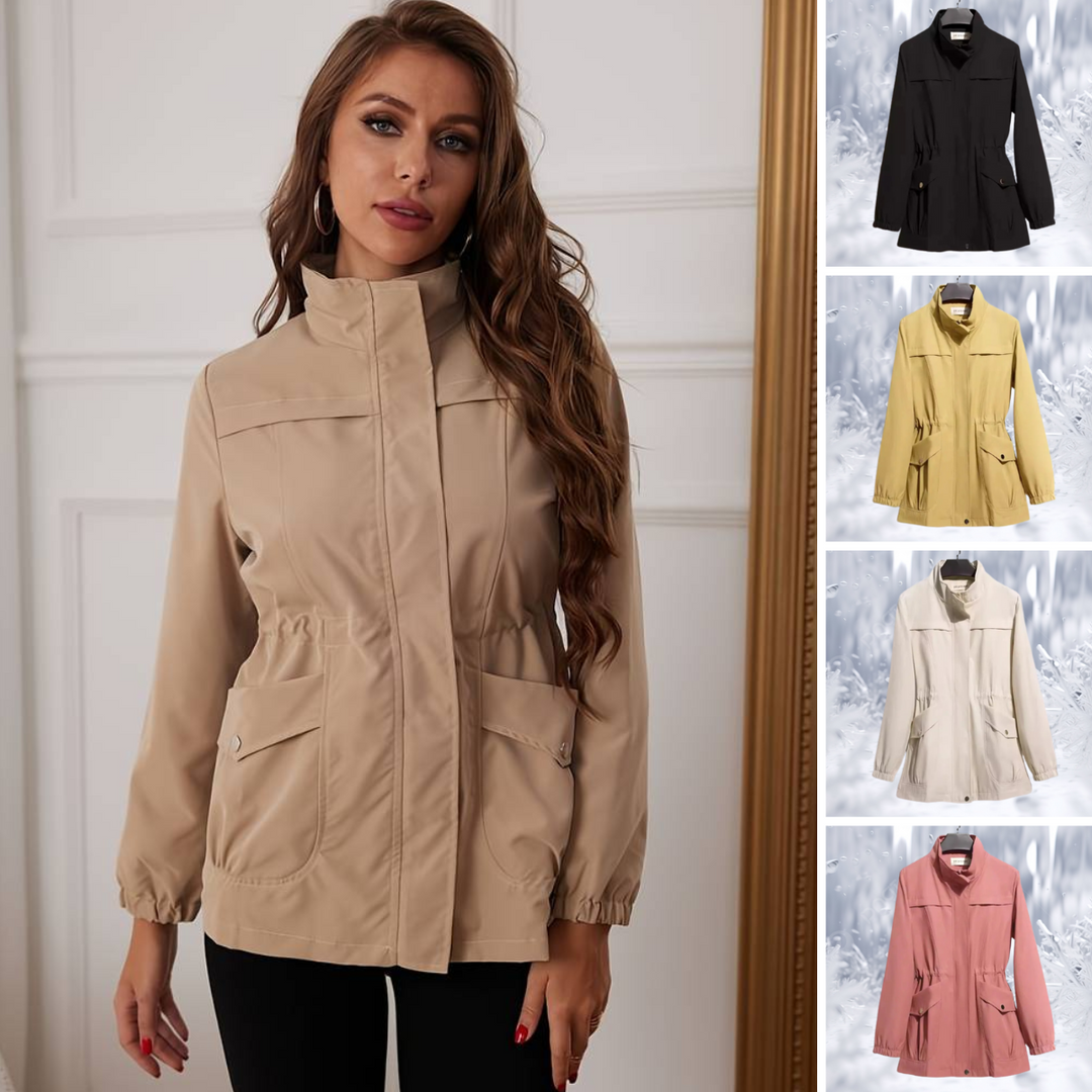 EB | Parka Jacke - Hoher Kragen - Verstellbare Taille - Winddicht mit Taschen