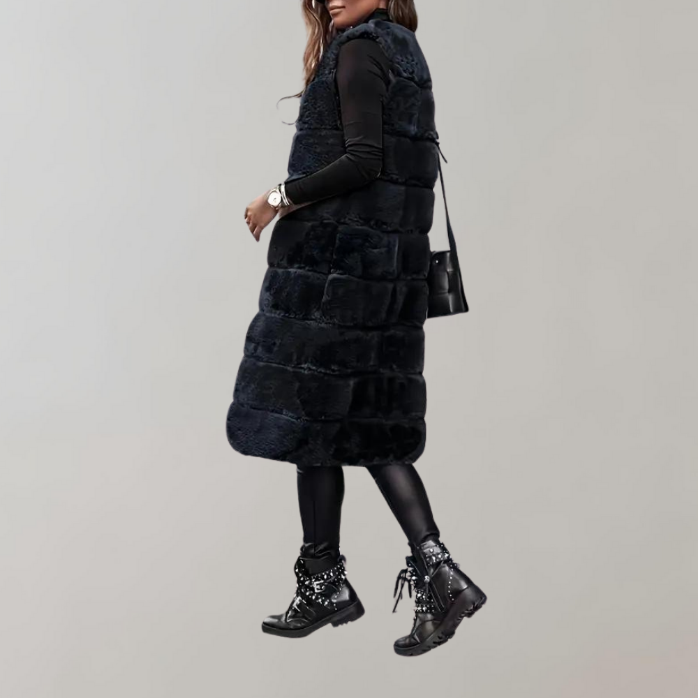 EB | Lange Winterjacke Weste für Frauen