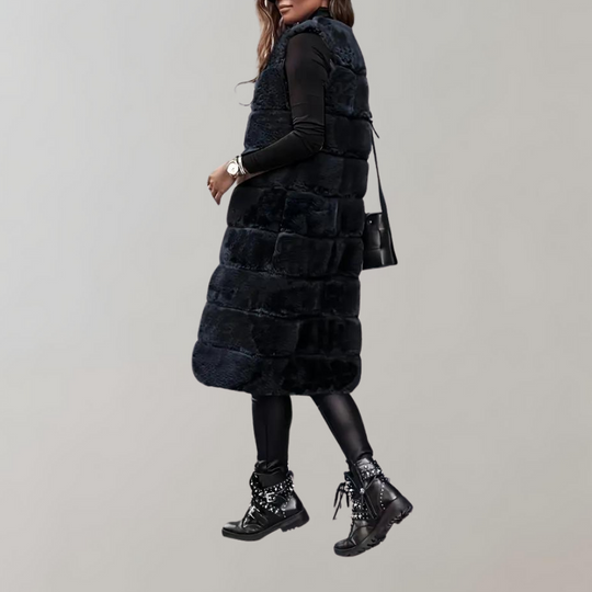 EB | Lange Winterjacke Weste für Frauen