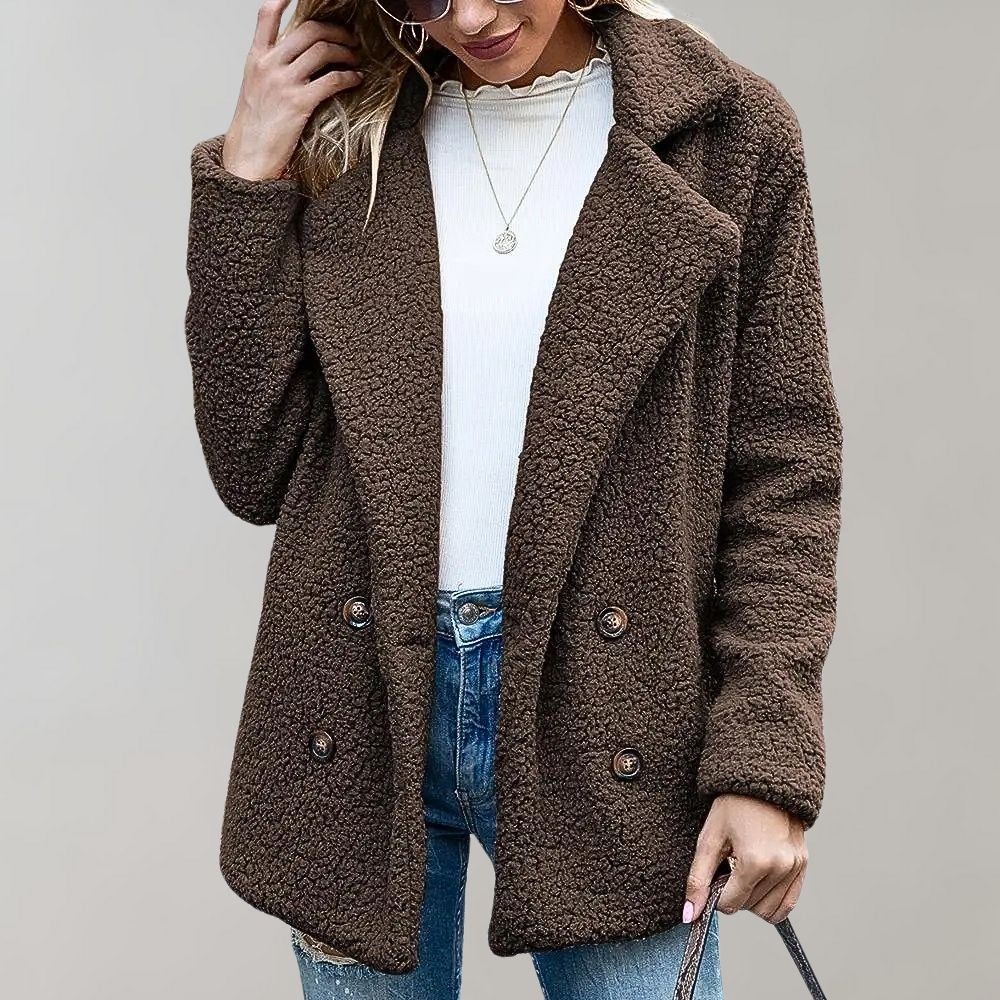 EB | Damen Teddy Oversized Jacke