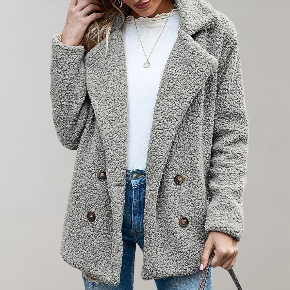 EB | Damen Teddy Oversized Jacke