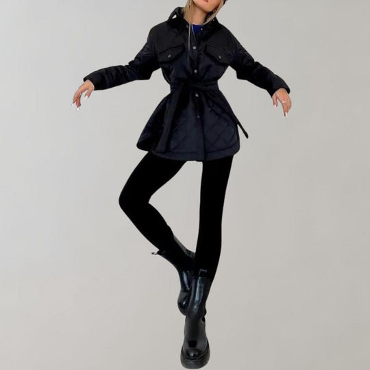 EB | Stilvolle lange Herbstjacke für Frauen