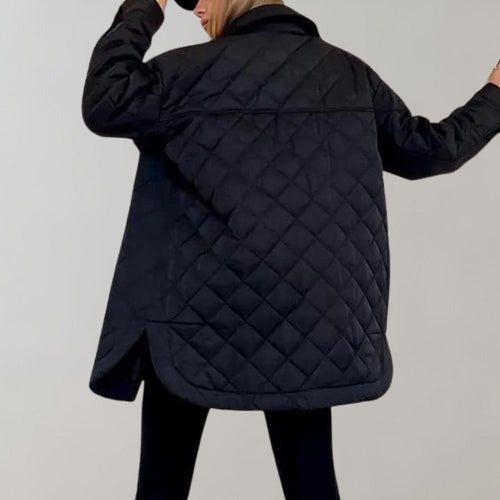 EB | Stilvolle lange Herbstjacke für Frauen
