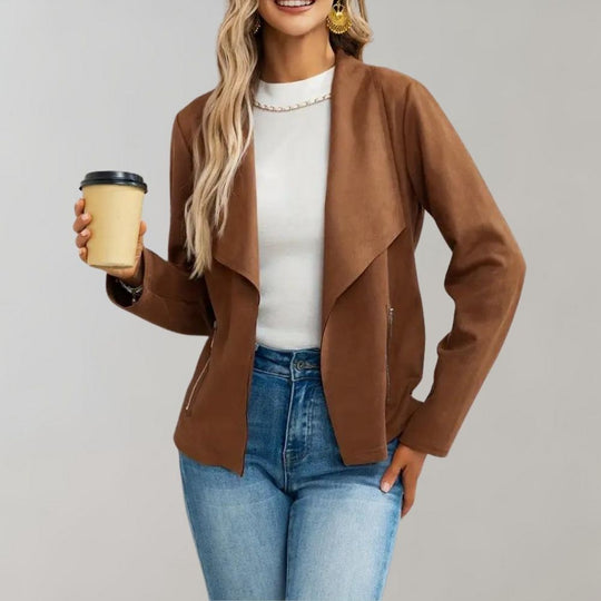 EB | Weiche Wildlederjacke Leicht und Stilvoll Zeitloses Design