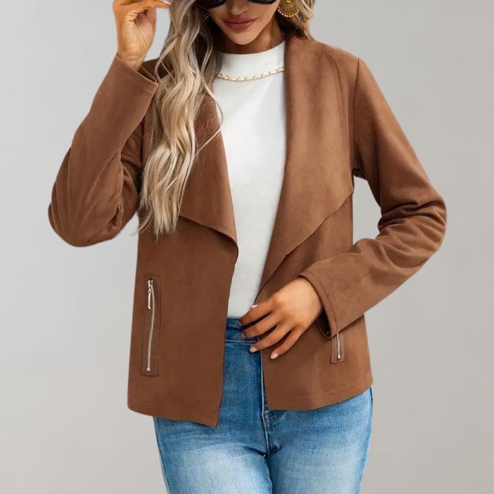 EB | Weiche Wildlederjacke Leicht und Stilvoll Zeitloses Design