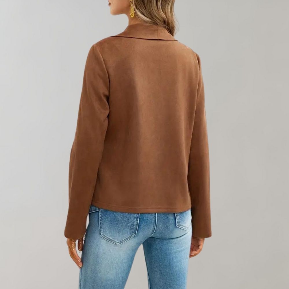 EB | Stilvolle Wildlederjacke für Frauen, perfekt für den Herbst