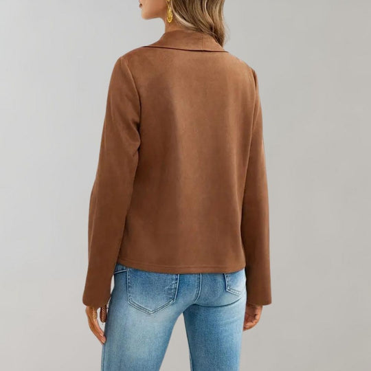 EB | Stilvolle Wildlederjacke für Frauen, perfekt für den Herbst