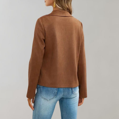 EB | Stilvolle Wildlederjacke für Frauen, perfekt für den Herbst