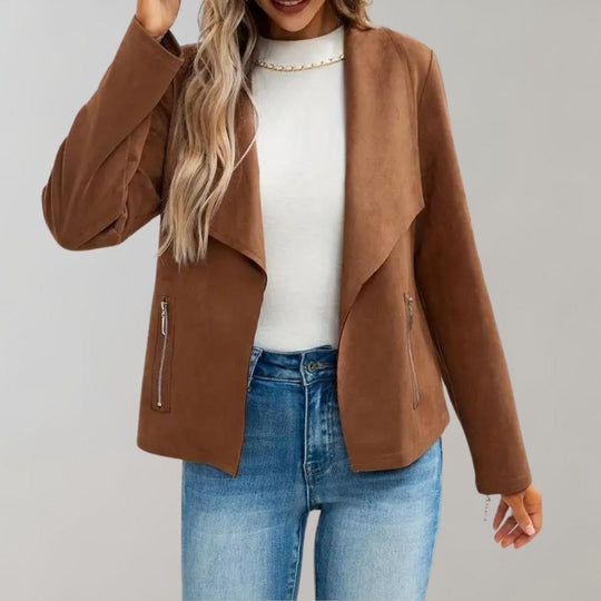 EB | Weiche Wildlederjacke Leicht und Stilvoll Zeitloses Design