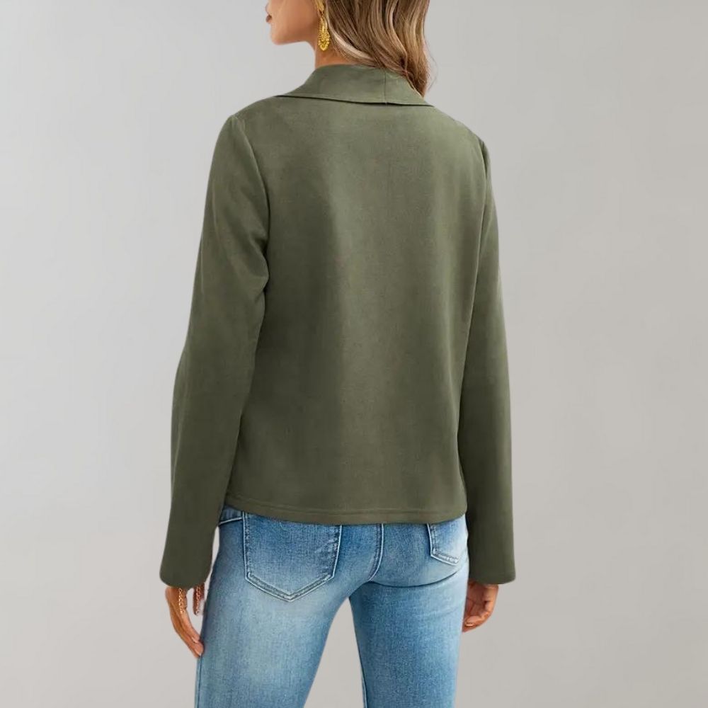 EB | Weiche Wildlederjacke Leicht und Stilvoll Zeitloses Design