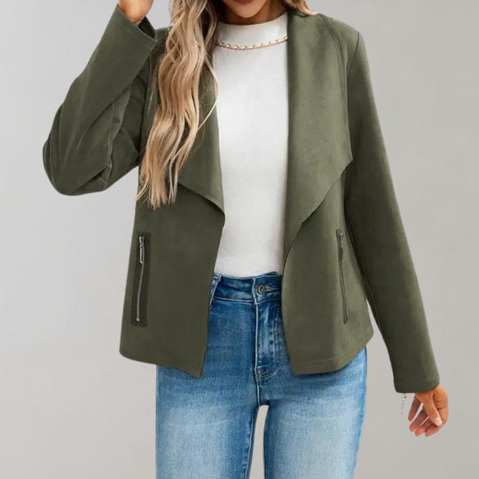 EB | Weiche Wildlederjacke Leicht und Stilvoll Zeitloses Design