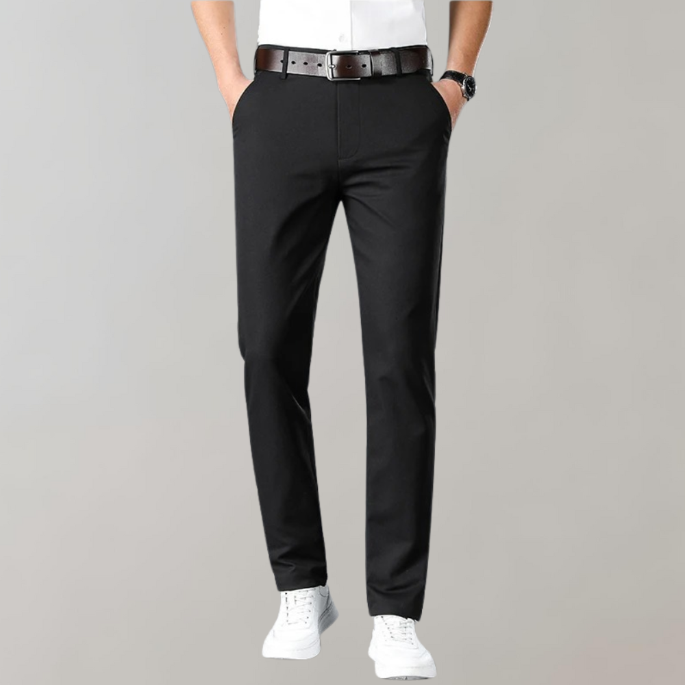 EB | Chinos Slim Fit Baumwollmischung Flache Front Business Lässig Stil