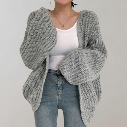 EB | Bequeme Langärmelige Strickjacke Für Frauen
