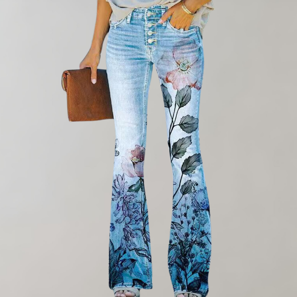 EB | Ausgestellte Hose mit Knopfleiste