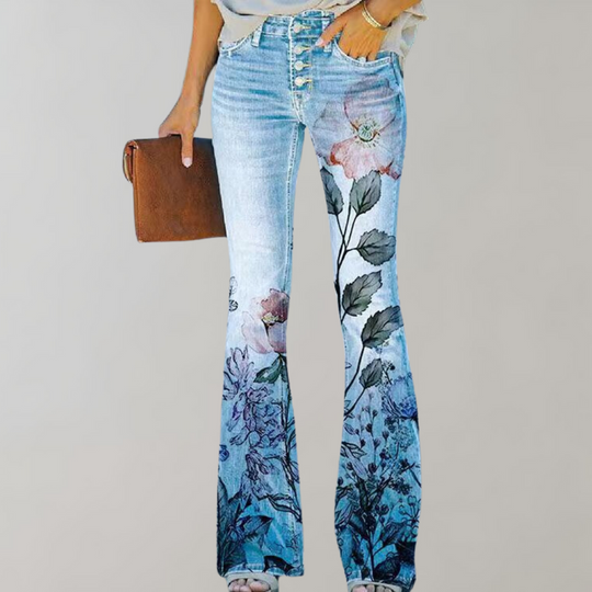 EB | Ausgestellte Hose mit Knopfleiste