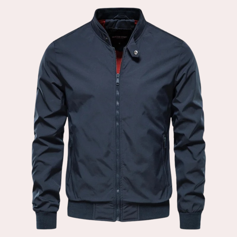 EB | Herren Sommerjacke mit Stehkragen und Reißverschluss