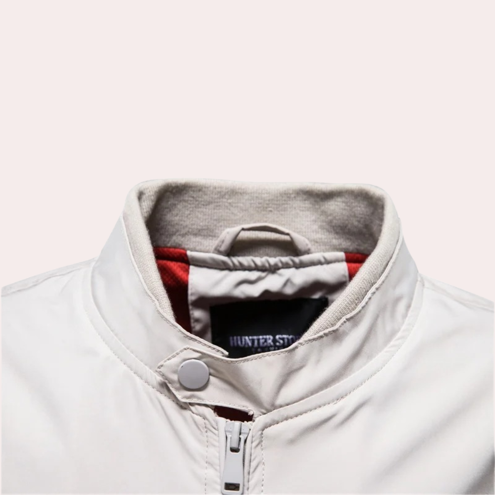 EB | Herren Sommerjacke mit Stehkragen und Reißverschluss