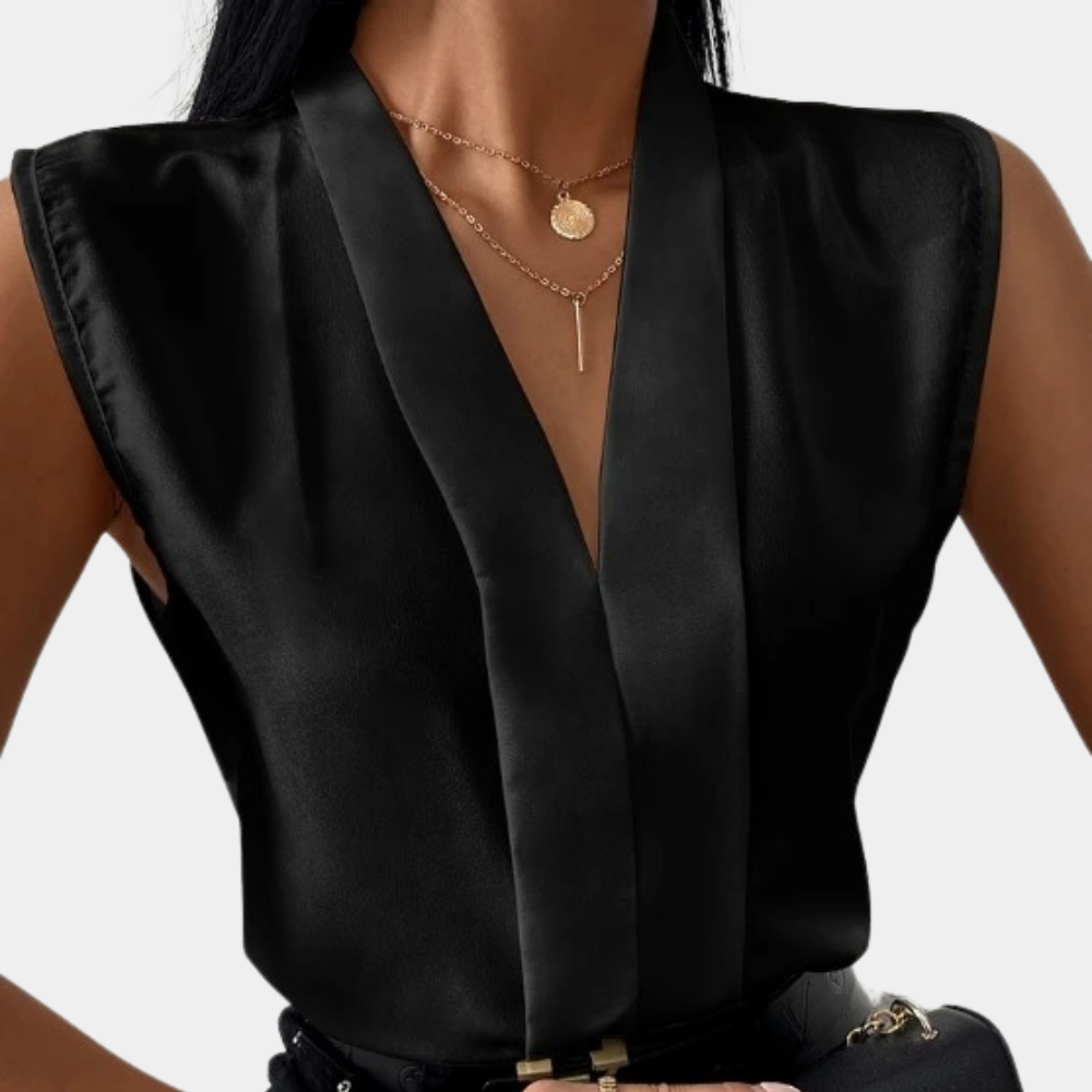 EBMode Bluse Mit V-Ausschnitt Für Damen
