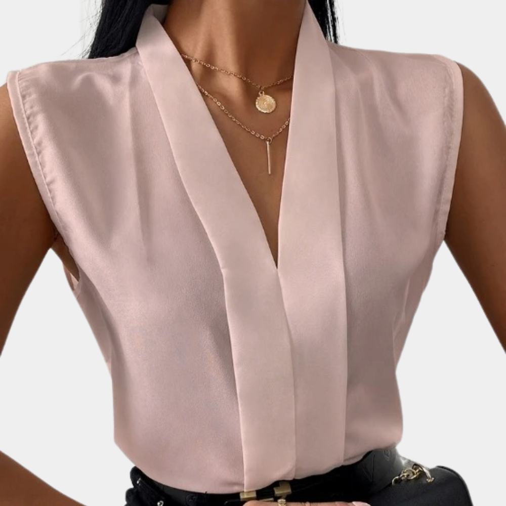 EBMode Bluse Mit V-Ausschnitt Für Damen