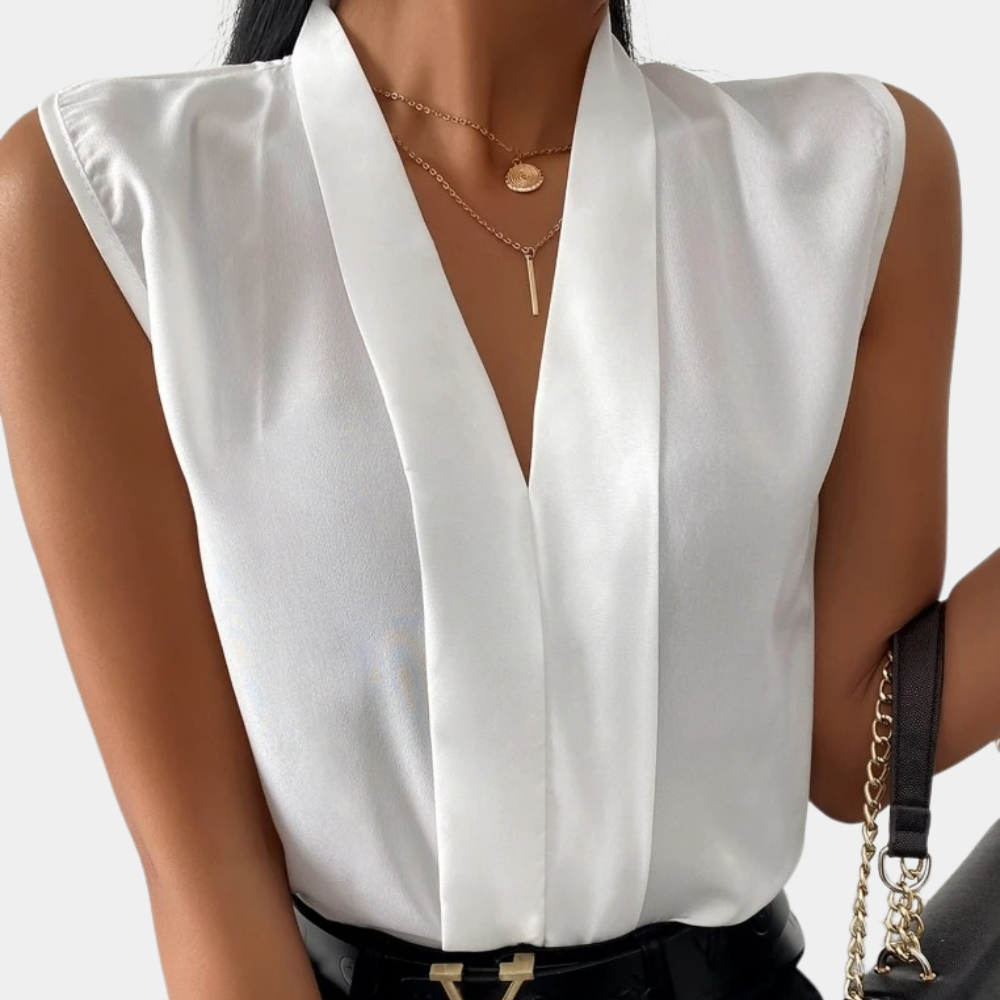 EBMode Bluse Mit V-Ausschnitt Für Damen