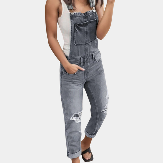 EB | Zerrissene Denim-Latzhose