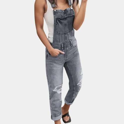 EB | Zerrissene Denim-Latzhose