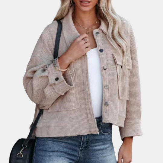 EB | Lässige Kurze Jacke Baumwolle Leicht und Trendy