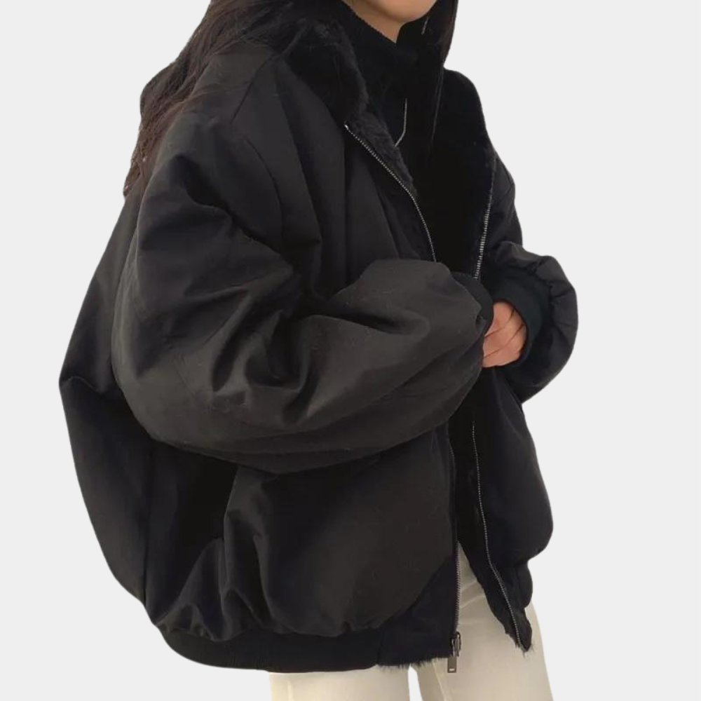 EB | Weiche Doppellagige Winterjacke mit Kapuze für Damen
