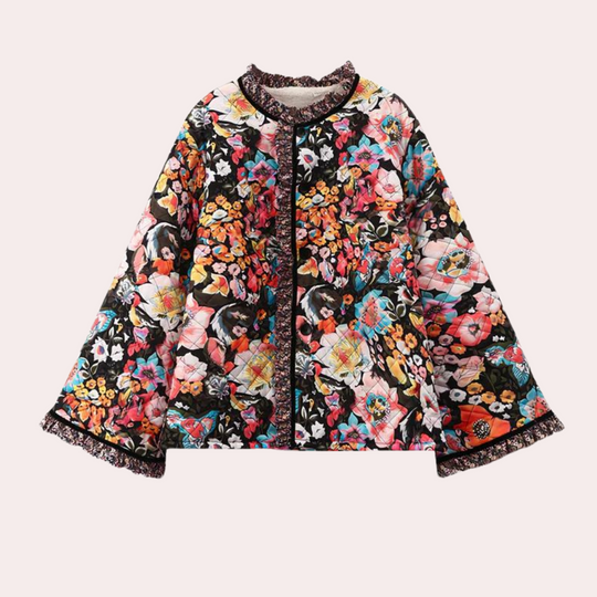 EB | blumige Damenjacke für den Herbst