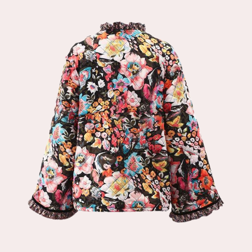 EB | blumige Damenjacke für den Herbst