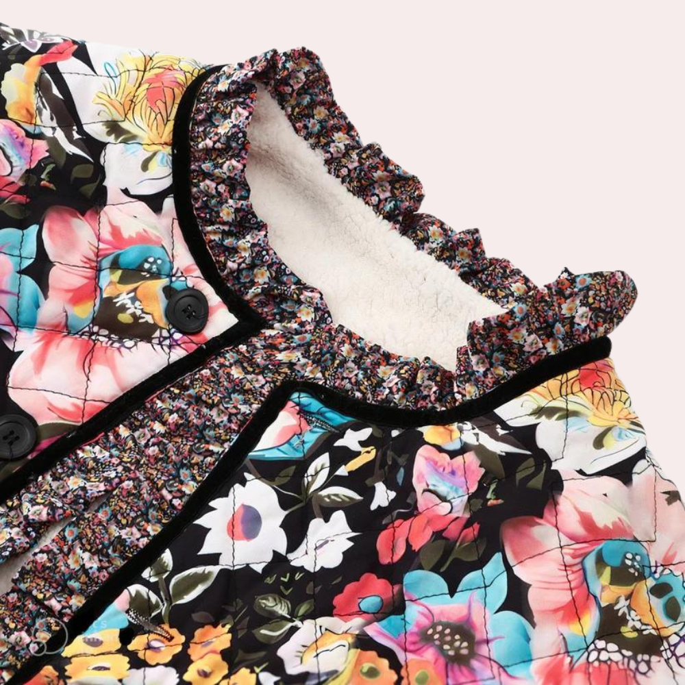 EB | blumige Damenjacke für den Herbst